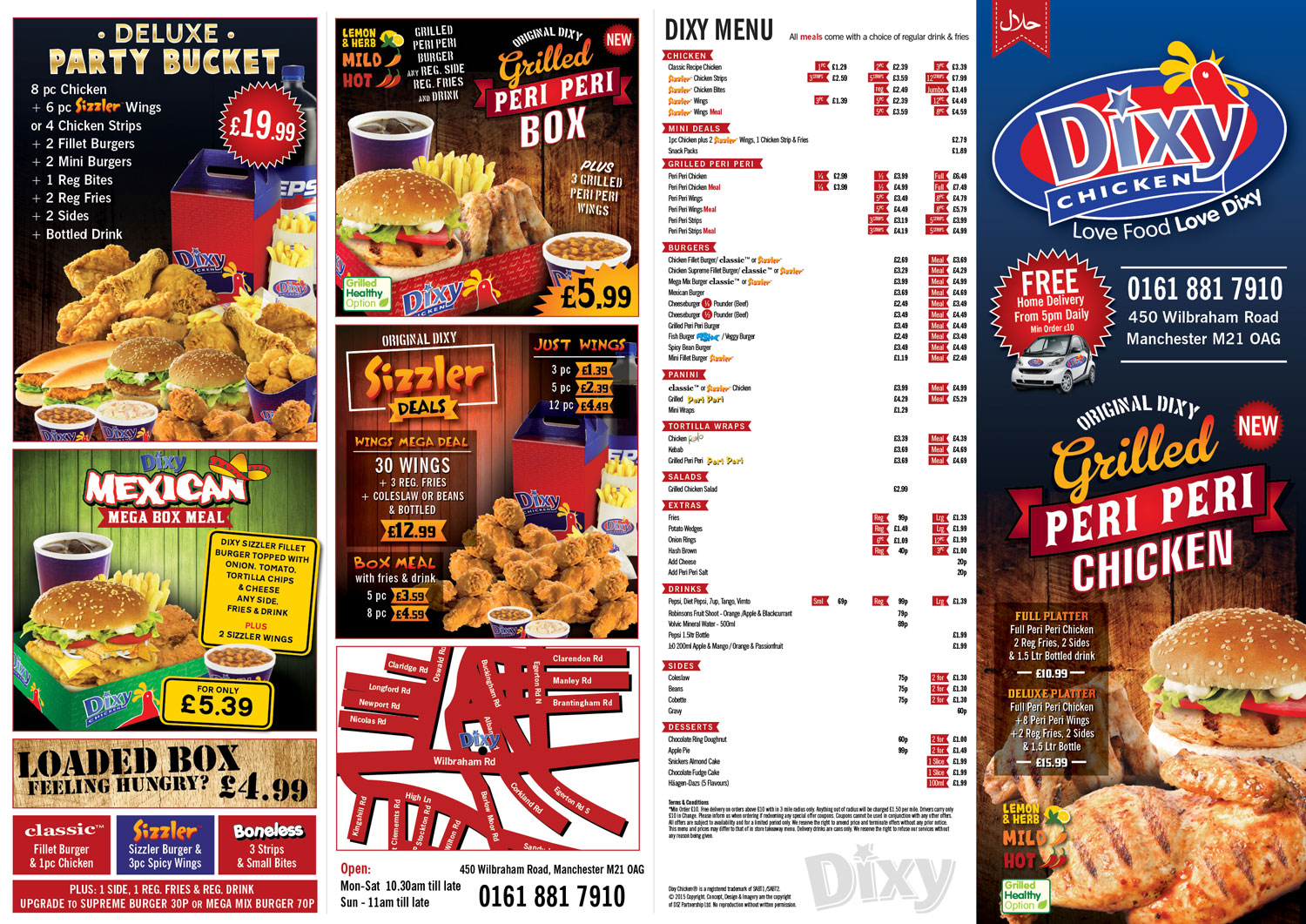 Outstanding Media Dixy Chicken Menus